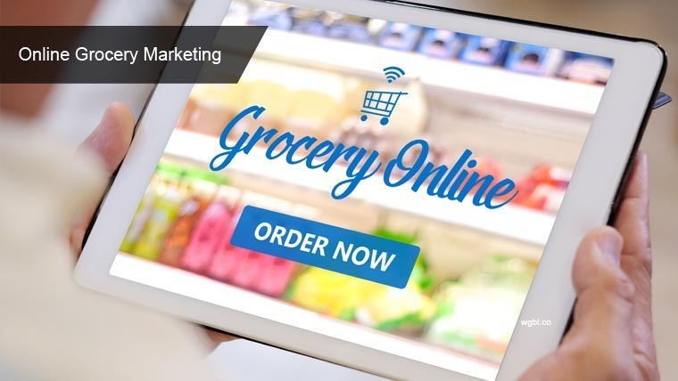 Large online grocery marketing